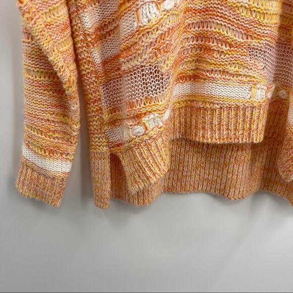 Orange Knit Sweater Size Medium/Large - Picture 4 of 8
